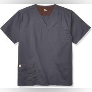 Carhartt gray rip stop scrub top‎ size medium